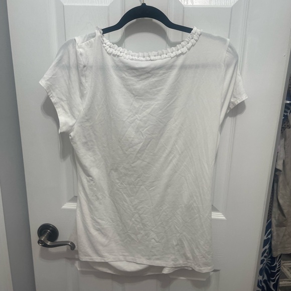 White House Black Market White Short Sleeve Top - Picture 7 of 14